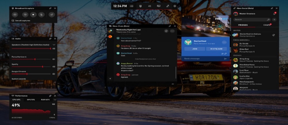 Windows 10 oyun çubuğuna Spotify ve Chat özelliği geliyor!