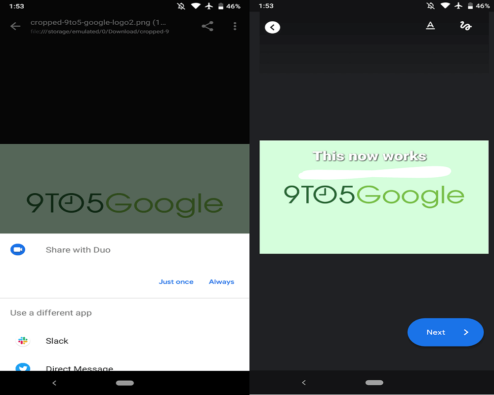 Google Duo 55 ve 56 sürümleri resimli mesaj gönderme